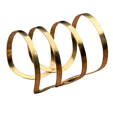 Buy wholesale Stacking set of 4 thin brass adjustable bracelets